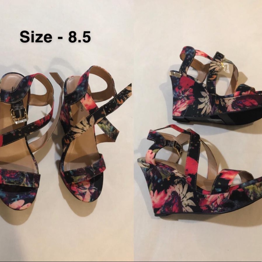 CALL IT SPRING - FLORAL SANDALS  - BRAND NEW